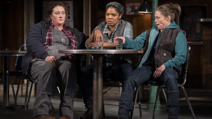 Three people at a table